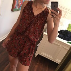 orange flower romper !!!!